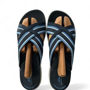 Clark’s Cloudsteppers Mira Isle Women’s Sandals Size 9.5 Blue Comfort